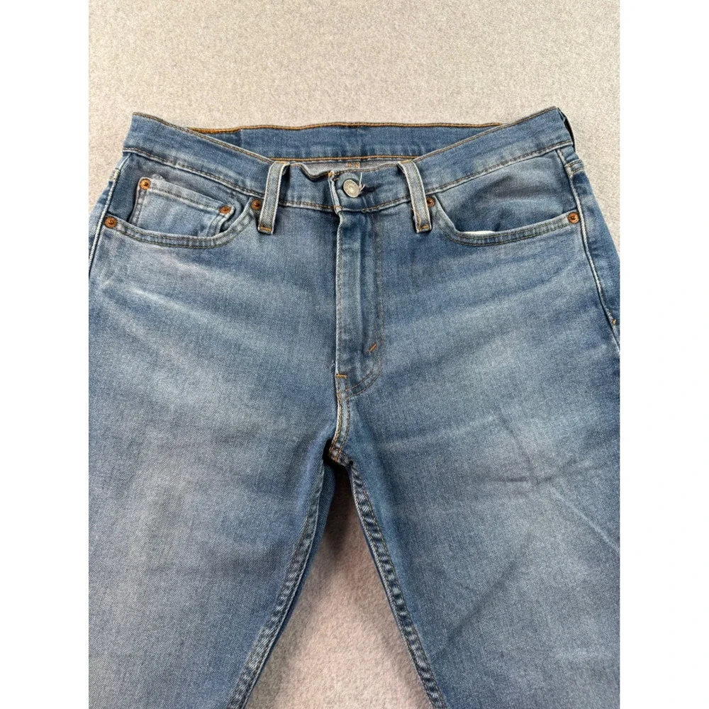Levis 511 Slim Fit Jeans Mens 32 Medium Wash Blue Denim Shortened 24 Inseam